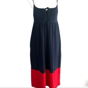 TOMMY HILFIGER Navy Red Summer Dress Size XS
